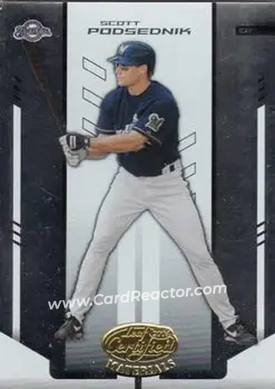 2004 Leaf Certified Materials #171 - Scott Podsednik - Milwaukee Brewers - Front