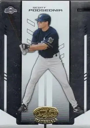 2004 Leaf Certified Materials #171 - Scott Podsednik - Milwaukee Brewers