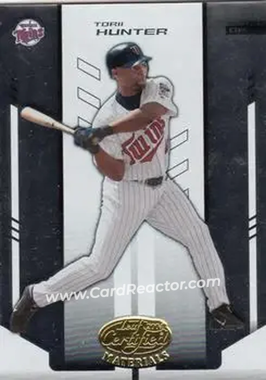 2004 Leaf Certified Materials #183 - Torii Hunter - Minnesota Twins - Front 2004 Leaf Certified Materials #183 - Torii Hunter - Minnesota Twins - Front