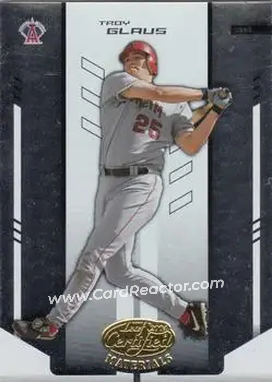 2004 Leaf Certified Materials #185 - Troy Glaus - Anaheim Angels - Front