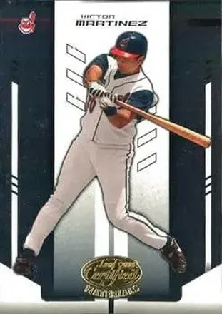 2004 Leaf Certified Materials #187 - Victor Martinez - Cleveland Indians