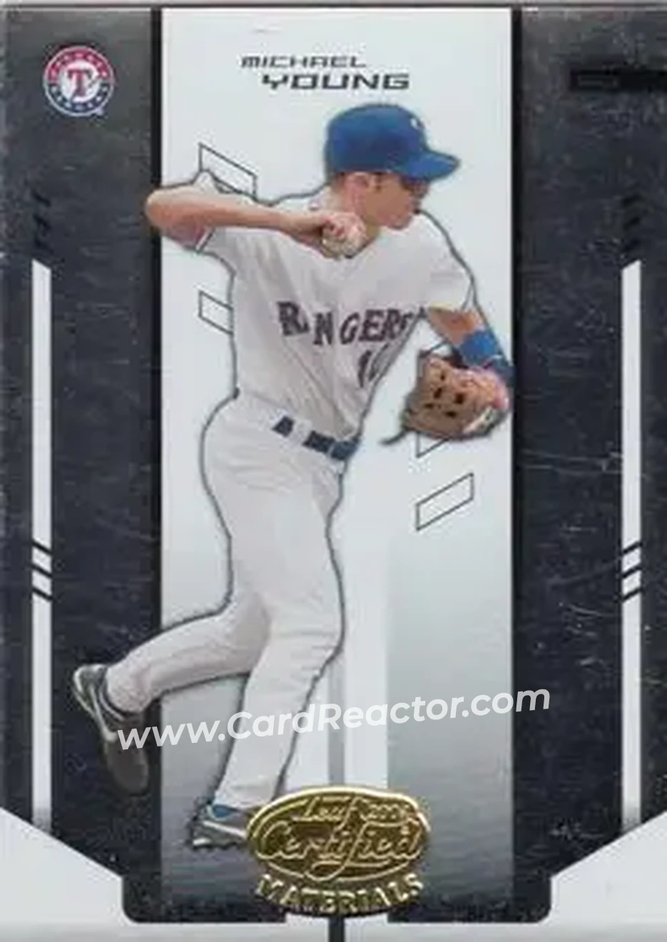 2004 Leaf Certified Materials #197 - Michael Young - Texas Rangers - Front 2004 Leaf Certified Materials #197 - Michael Young - Texas Rangers - Front