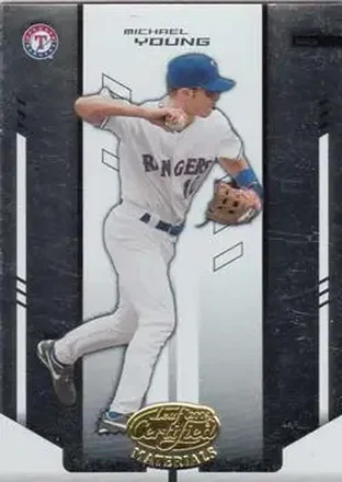2004 Leaf Certified Materials #197 - Michael Young - Texas Rangers