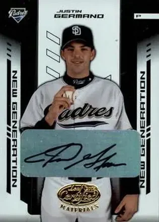 2004 Leaf Certified Materials #242 Justin Germano