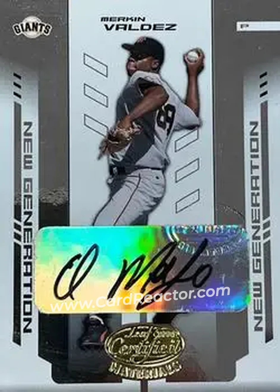 2004 Leaf Certified Materials #253 - Merkin Valdez - San Francisco Giants - Front