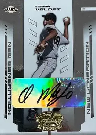 2004 Leaf Certified Materials #253 Merkin Valdez