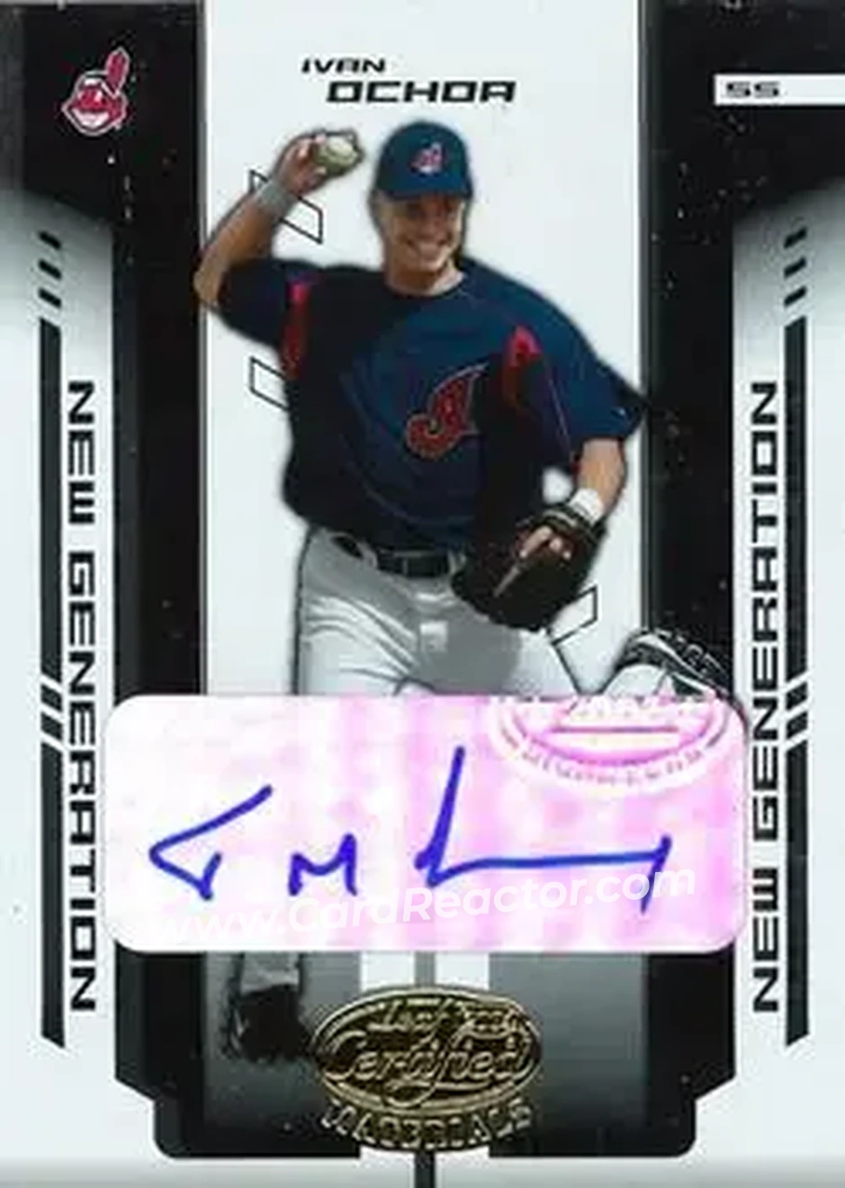 2004 Leaf Certified Materials #255 - Ivan Ochoa - Cleveland Indians - Front 2004 Leaf Certified Materials #255 - Ivan Ochoa - Cleveland Indians - Front