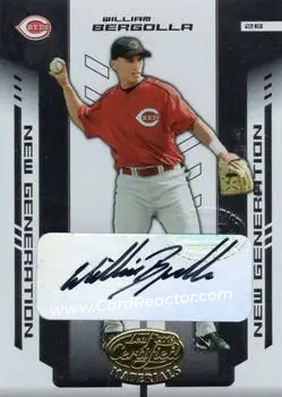 2004 Leaf Certified Materials #257 - William Bergolla - Cincinnati Reds - Front