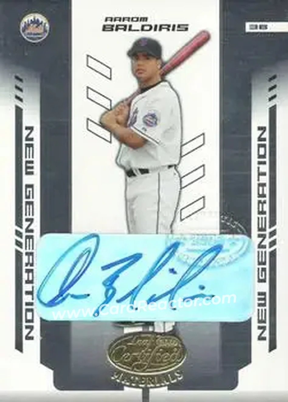 2004 Leaf Certified Materials #258 - Aarom Baldiris - New York Mets - Front 2004 Leaf Certified Materials #258 - Aarom Baldiris - New York Mets - Front