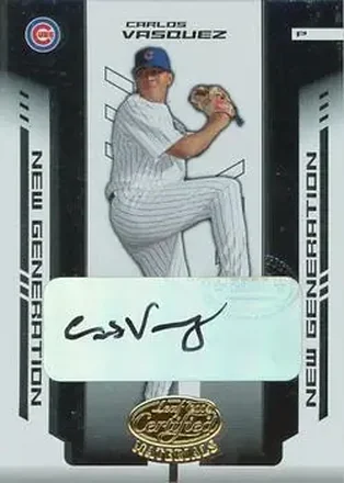 2004 Leaf Certified Materials #260 Carlos Vasquez