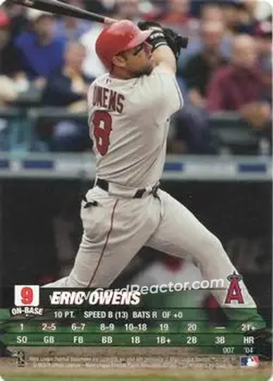 2004 MLB Showdown #007 - Eric Owens - Anaheim Angels - Front