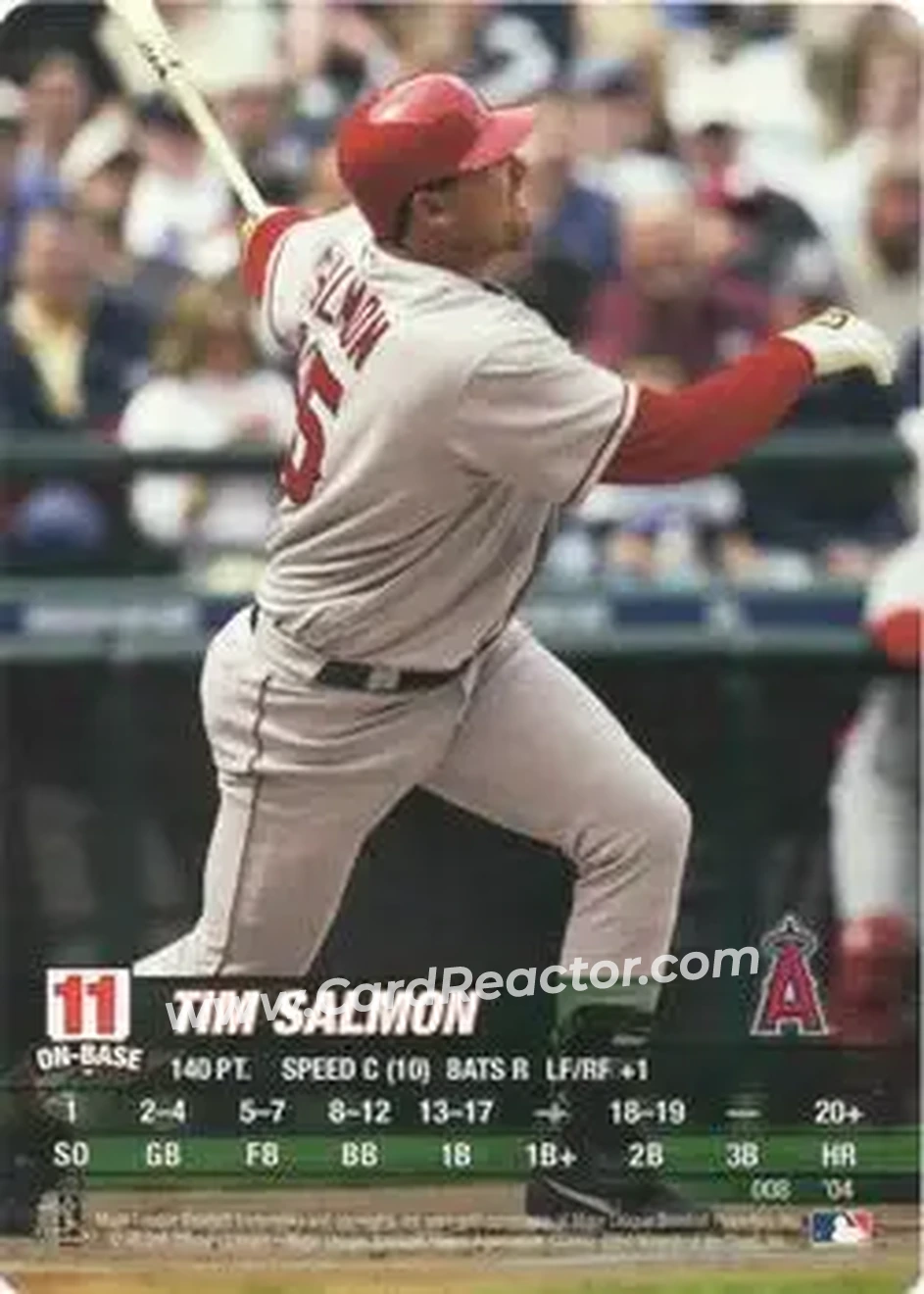 2004 MLB Showdown #008 - Tim Salmon - Anaheim Angels - Front 2004 MLB Showdown #008 - Tim Salmon - Anaheim Angels - Front