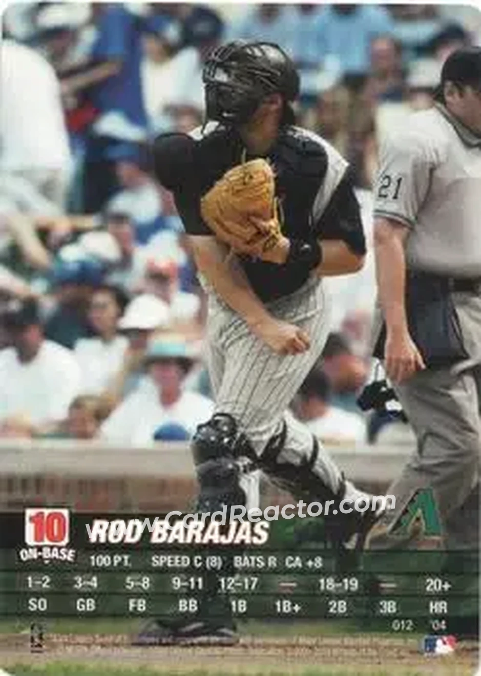 2004 MLB Showdown #012 - Rod Barajas - Arizona Diamondbacks - Front