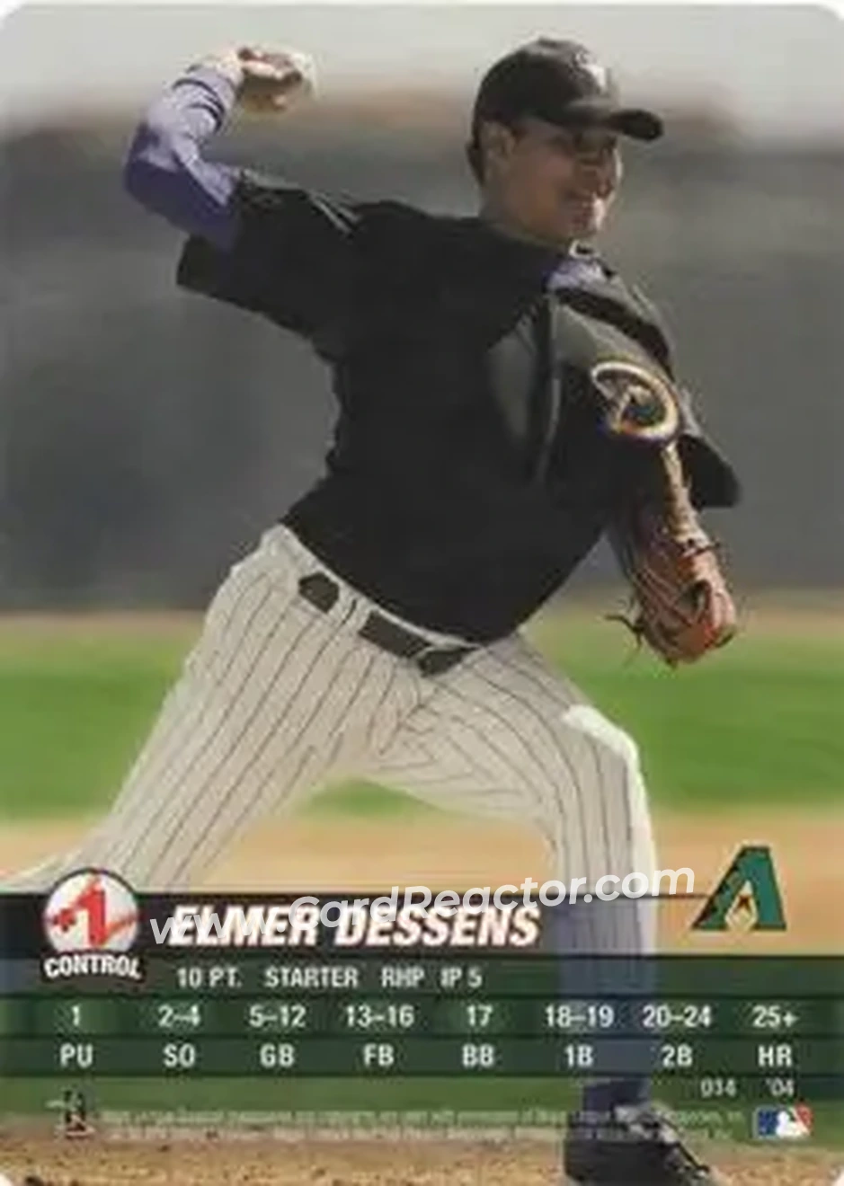 2004 MLB Showdown #014 - Elmer Dessens - Arizona Diamondbacks - Front