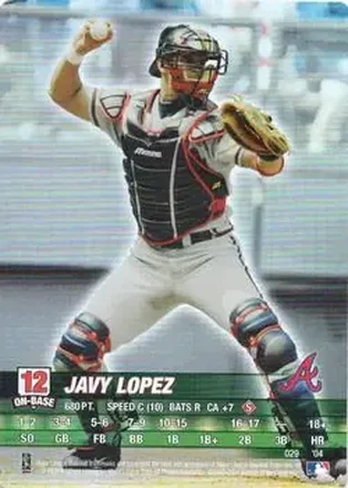 2004 MLB Showdown #029 - Javier Lopez - Atlanta Braves