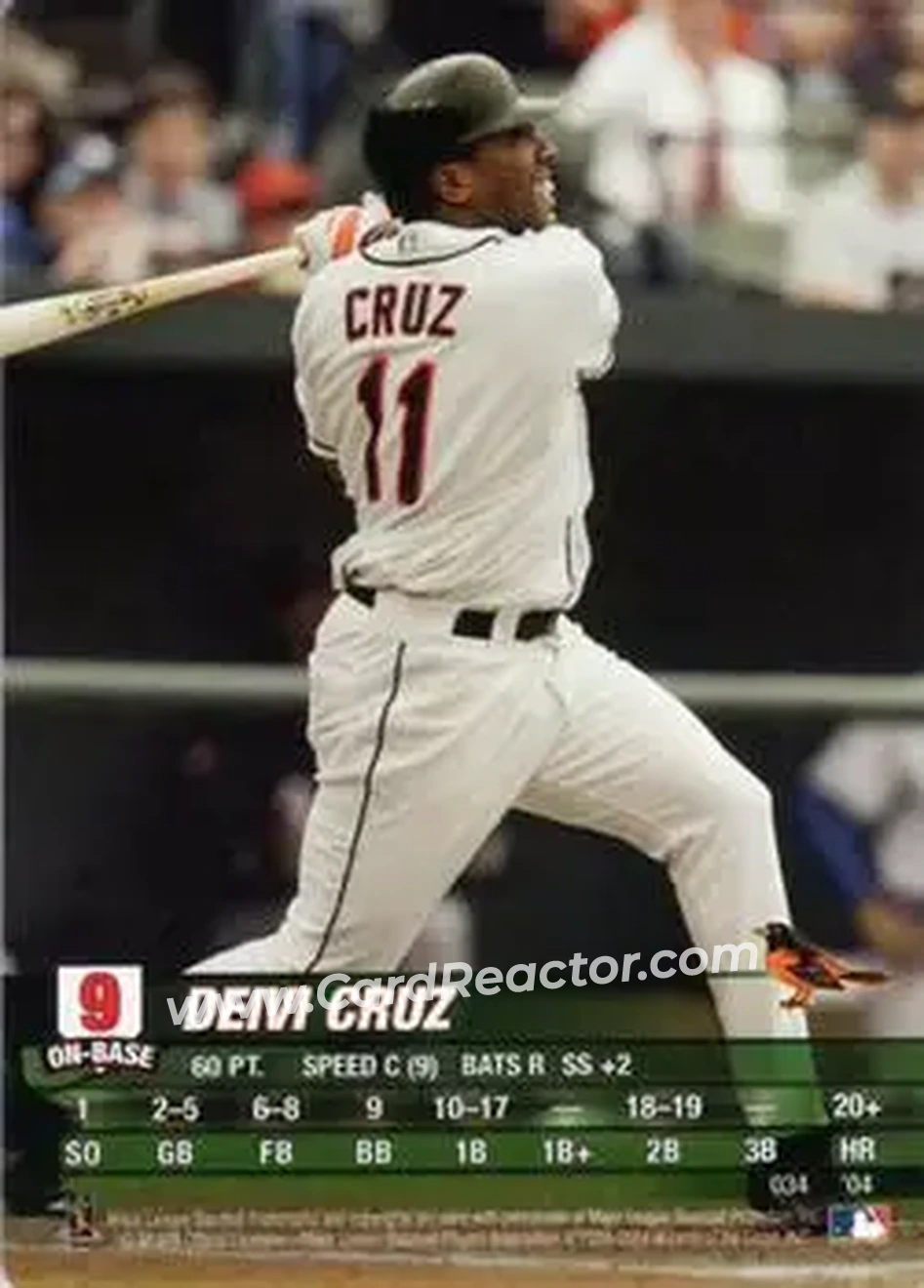 2004 MLB Showdown #034 - Deivi Cruz - Baltimore Orioles - Front