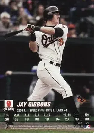 2004 MLB Showdown #037 - Jay Gibbons - Baltimore Orioles