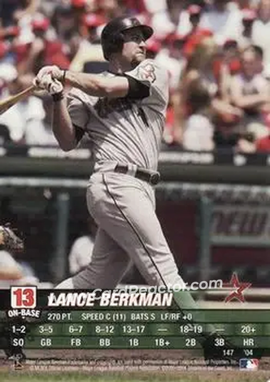 2004 MLB Showdown #147 - Lance Berkman - Houston Astros - Front
