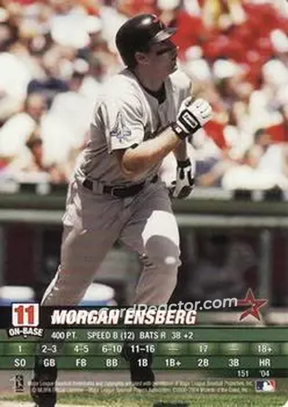 2004 MLB Showdown #151 - Morgan Ensberg - Houston Astros - Front 2004 MLB Showdown #151 - Morgan Ensberg - Houston Astros - Front