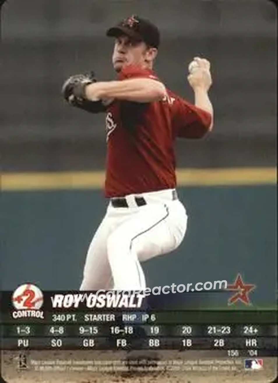 2004 MLB Showdown #156 - Roy Oswalt - Houston Astros - Front