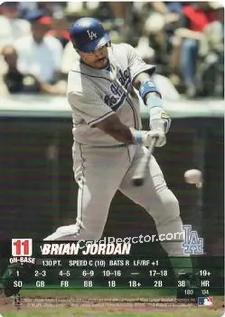 2004 MLB Showdown #180 - Brian Jordan - Los Angeles Dodgers - Front