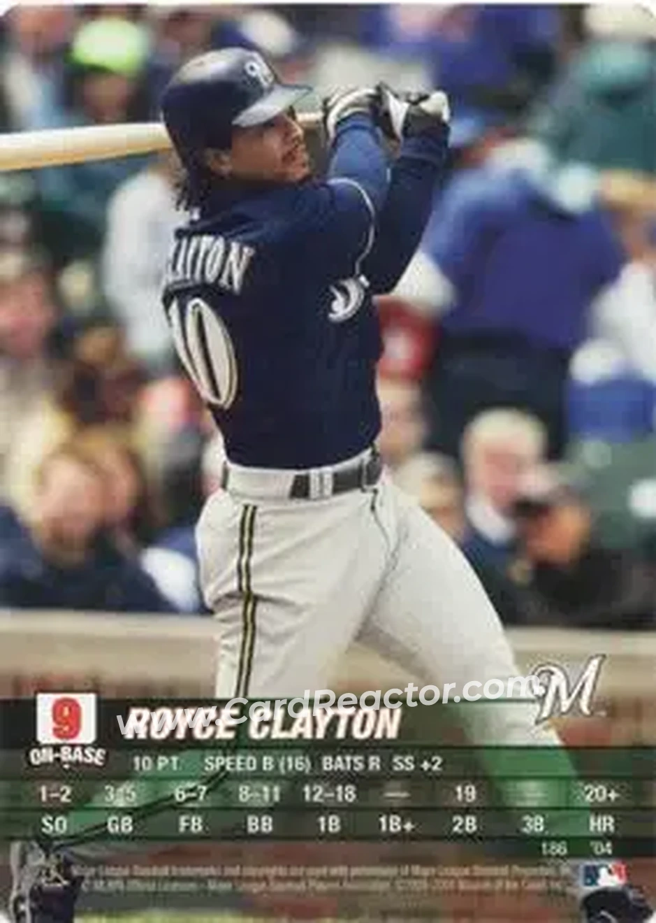 2004 MLB Showdown #186 - Royce Clayton - Milwaukee Brewers - Front 2004 MLB Showdown #186 - Royce Clayton - Milwaukee Brewers - Front