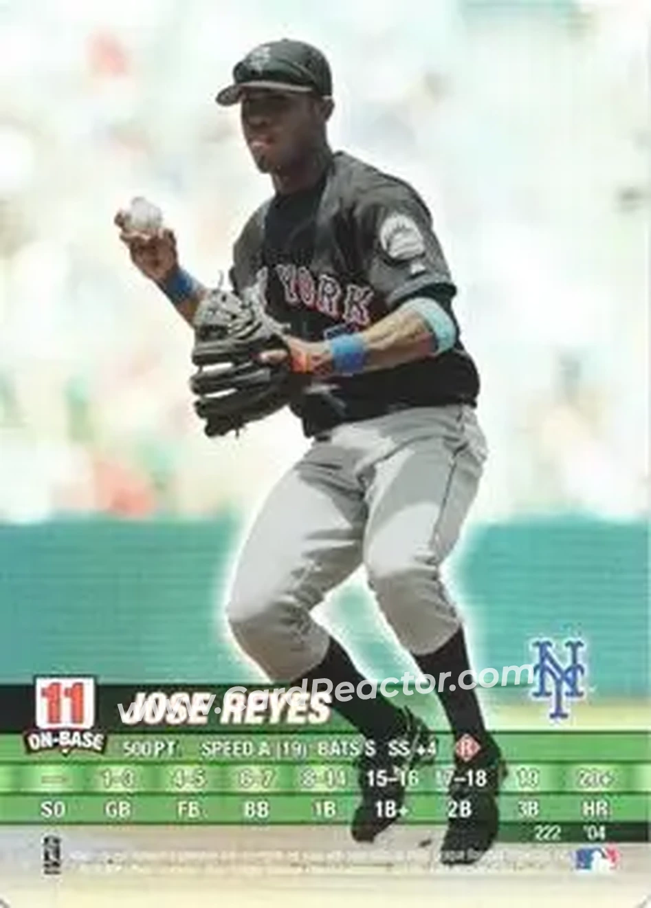 2004 MLB Showdown #222 - Jose Reyes - New York Mets - Front