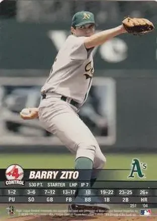 2004 MLB Showdown #251 - Barry Zito - Oakland Athletics