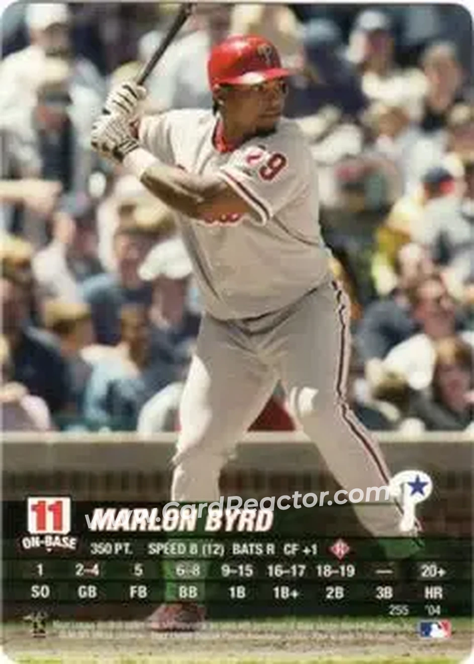 2004 MLB Showdown #255 - Marlon Byrd - Philadelphia Phillies - Front