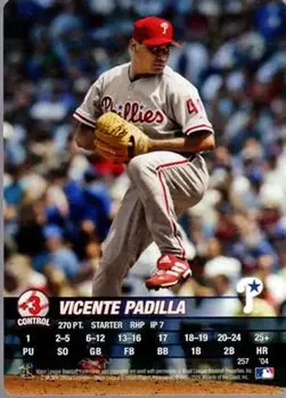 2004 MLB Showdown #257 - Vicente Padilla - Philadelphia Phillies