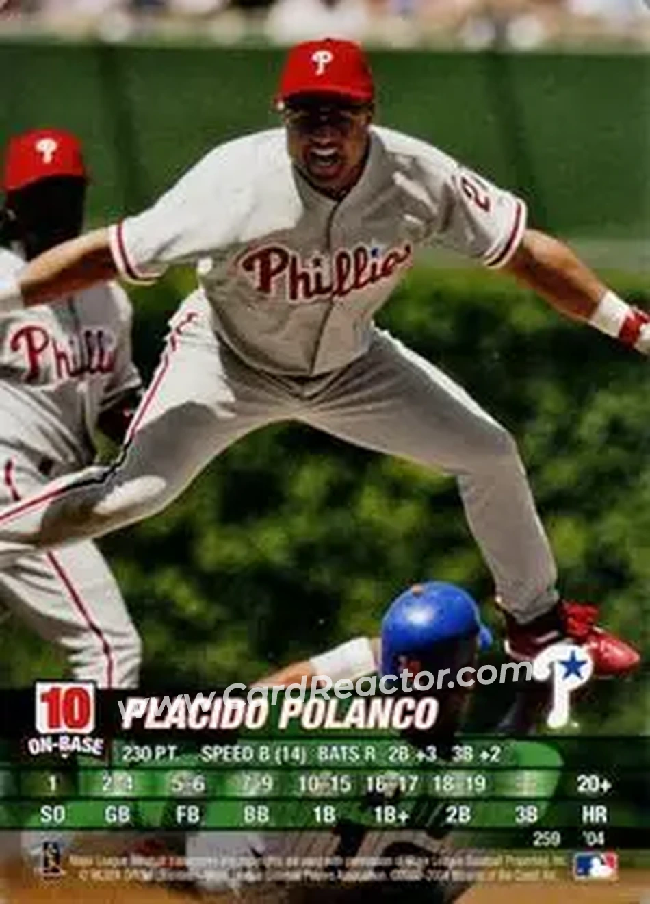 2004 MLB Showdown #259 - Placido Polanco - Philadelphia Phillies - Front