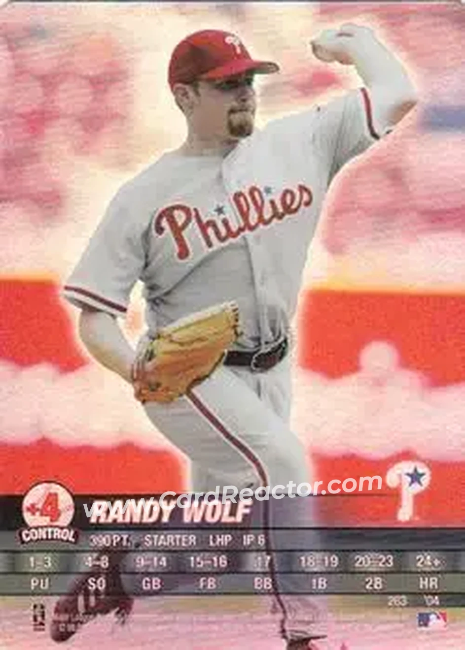 2004 MLB Showdown #263 - Randy Wolf - Philadelphia Phillies - Front