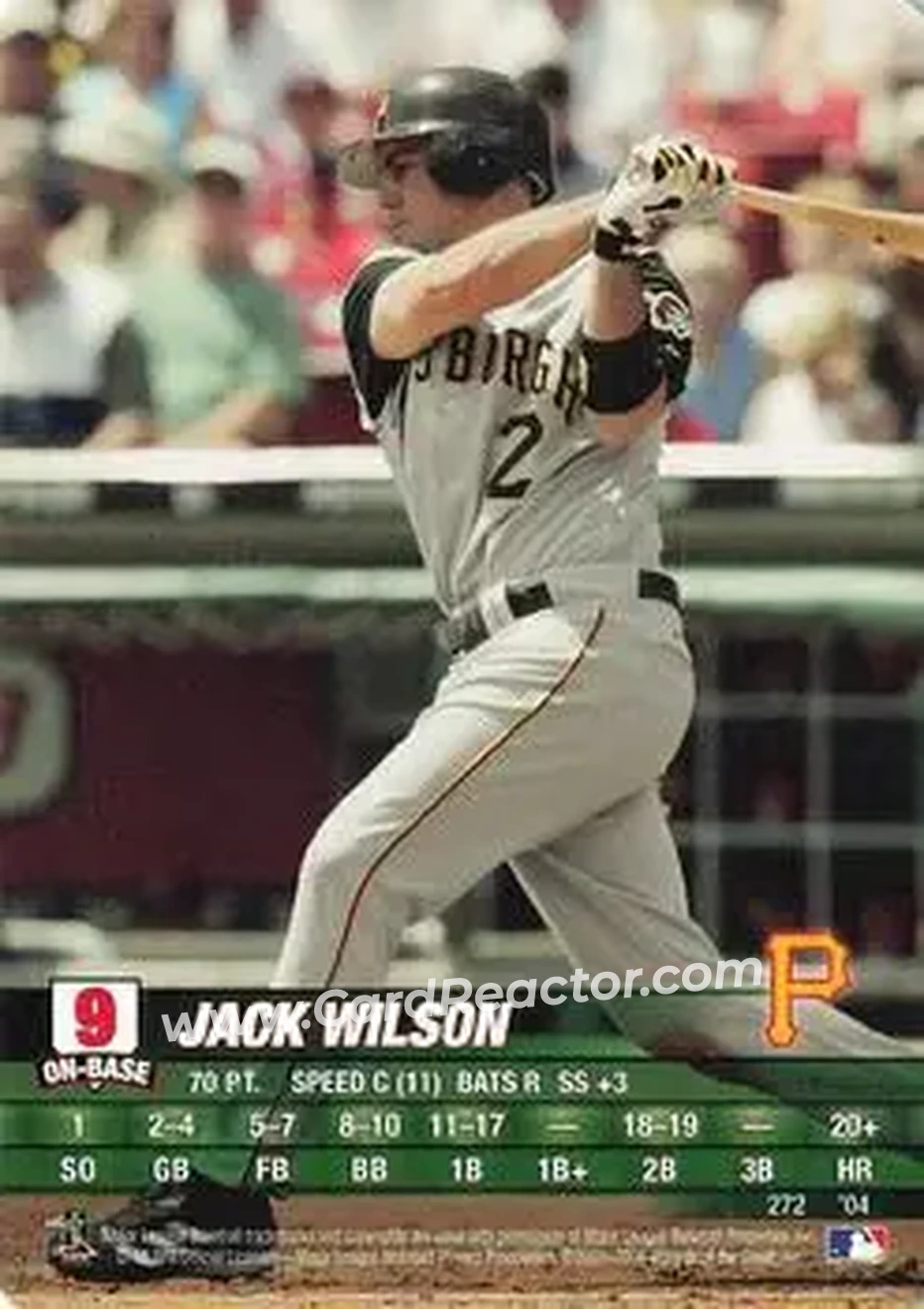 2004 MLB Showdown #272 - Jack Wilson - Pittsburgh Pirates - Front