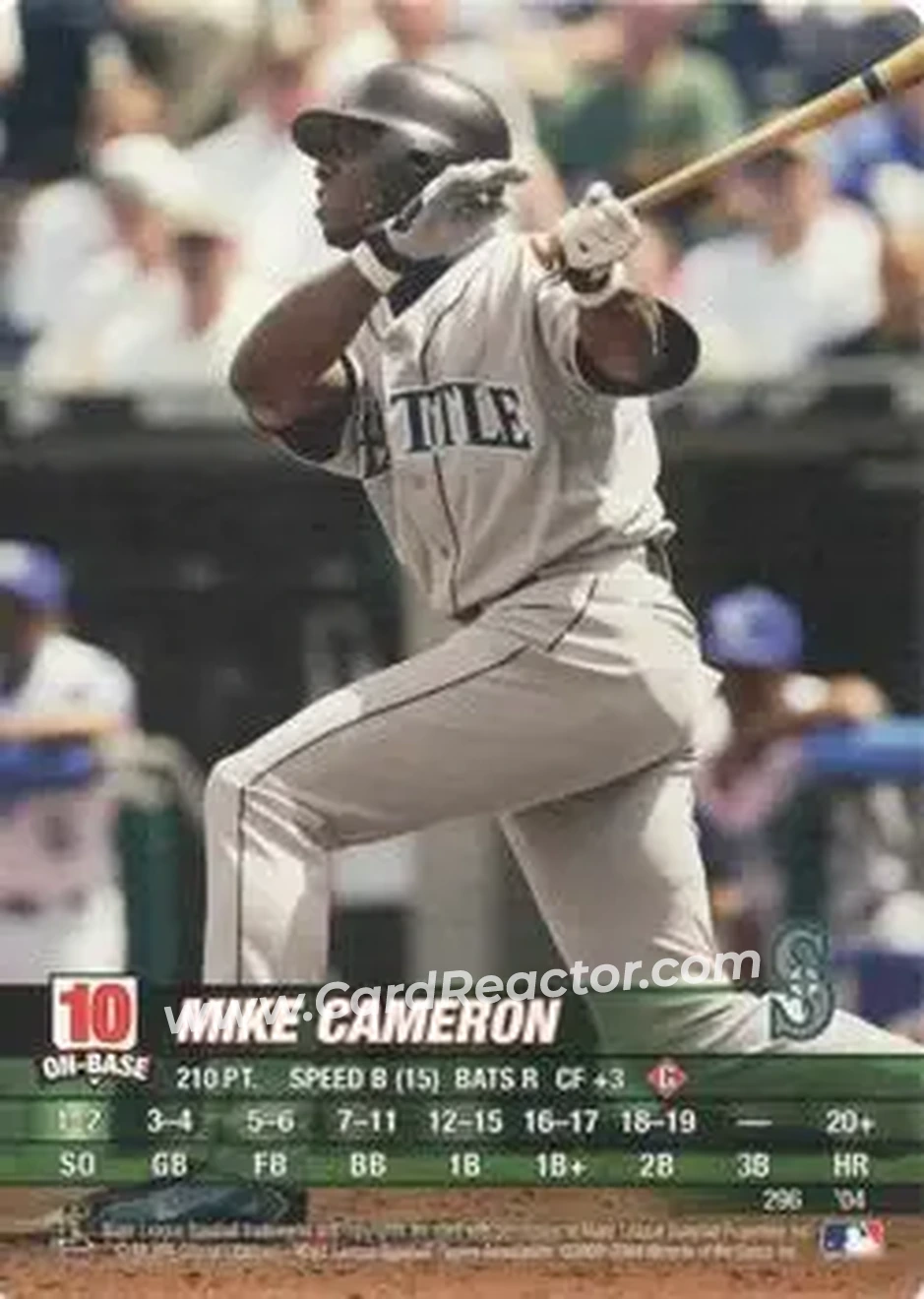2004 MLB Showdown #296 - Mike Cameron - Seattle Mariners - Front 2004 MLB Showdown #296 - Mike Cameron - Seattle Mariners - Front