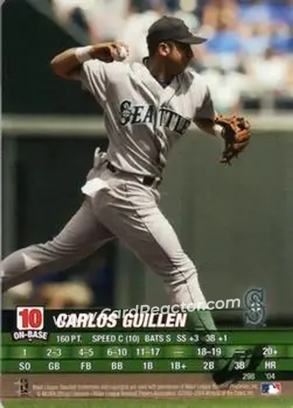 2004 MLB Showdown #298 - Carlos Guillen - Seattle Mariners - Front