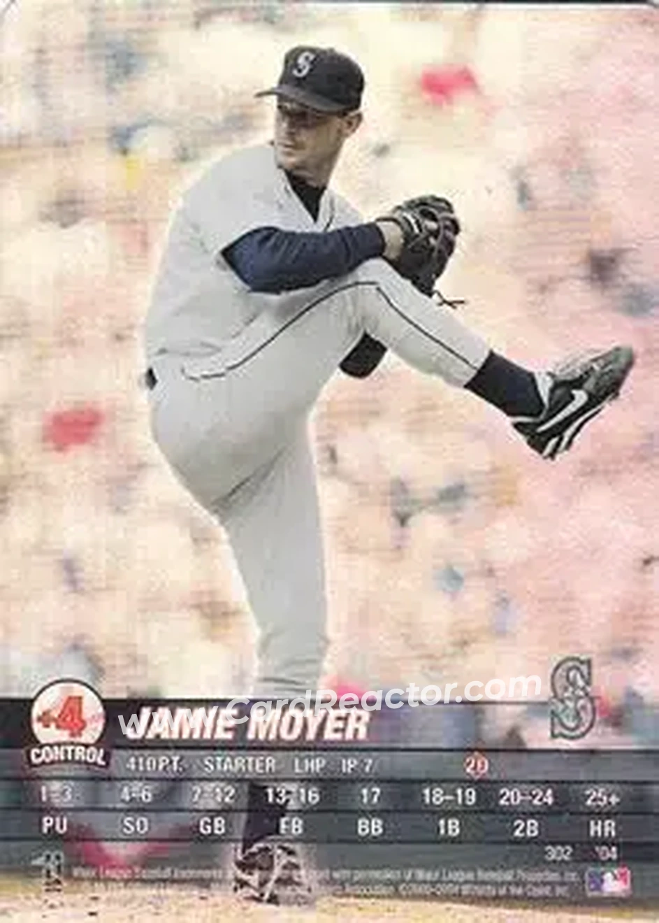 2004 MLB Showdown #302 - Jamie Moyer - Seattle Mariners - Front