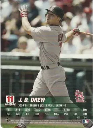 2004 MLB Showdown #307 - J.D. Drew - St. Louis Cardinals