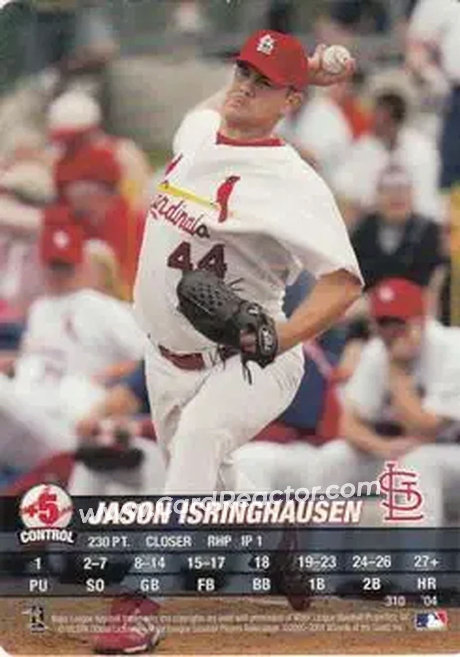 2004 MLB Showdown #310 - Jason Isringhausen - St. Louis Cardinals - Front