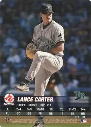 2004 MLB Showdown #319 - Lance Carter - Tampa Bay Devil Rays