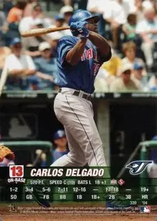 2004 MLB Showdown #339 - Carlos Delgado - Toronto Blue Jays
