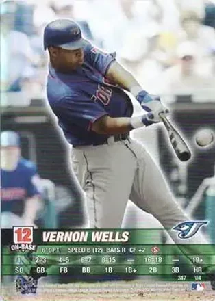 2004 MLB Showdown #347 - Vernon Wells - Toronto Blue Jays