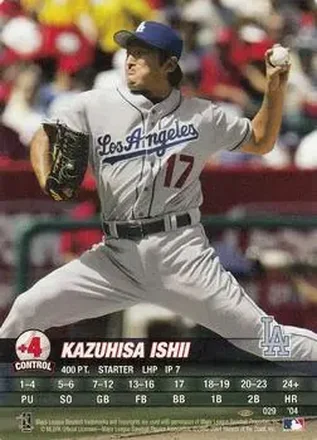 2004 MLB Showdown Pennant Run #029 - Kazuhisa Ishii - Los Angeles Dodgers