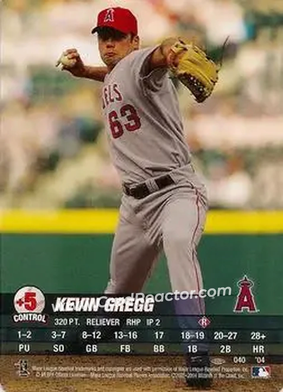 2004 MLB Showdown Pennant Run #040 - Kevin Gregg - Anaheim Angels - Front 2004 MLB Showdown Pennant Run #040 - Kevin Gregg - Anaheim Angels - Front