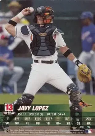 2004 MLB Showdown Pennant Run #058 - Javier Lopez - Baltimore Orioles