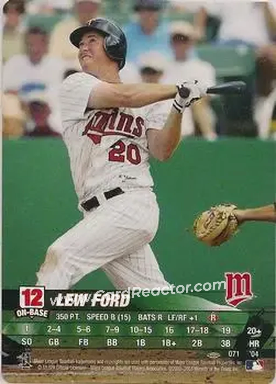 2004 MLB Showdown Pennant Run #071 - Lew Ford - Minnesota Twins - Front