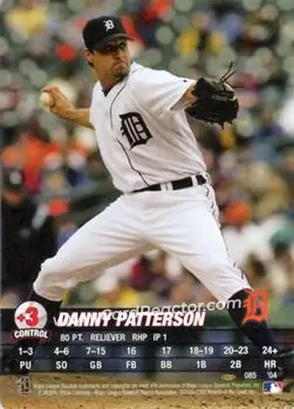 2004 MLB Showdown Pennant Run #085 - Danny Patterson - Detroit Tigers - Front 2004 MLB Showdown Pennant Run #085 - Danny Patterson - Detroit Tigers - Front