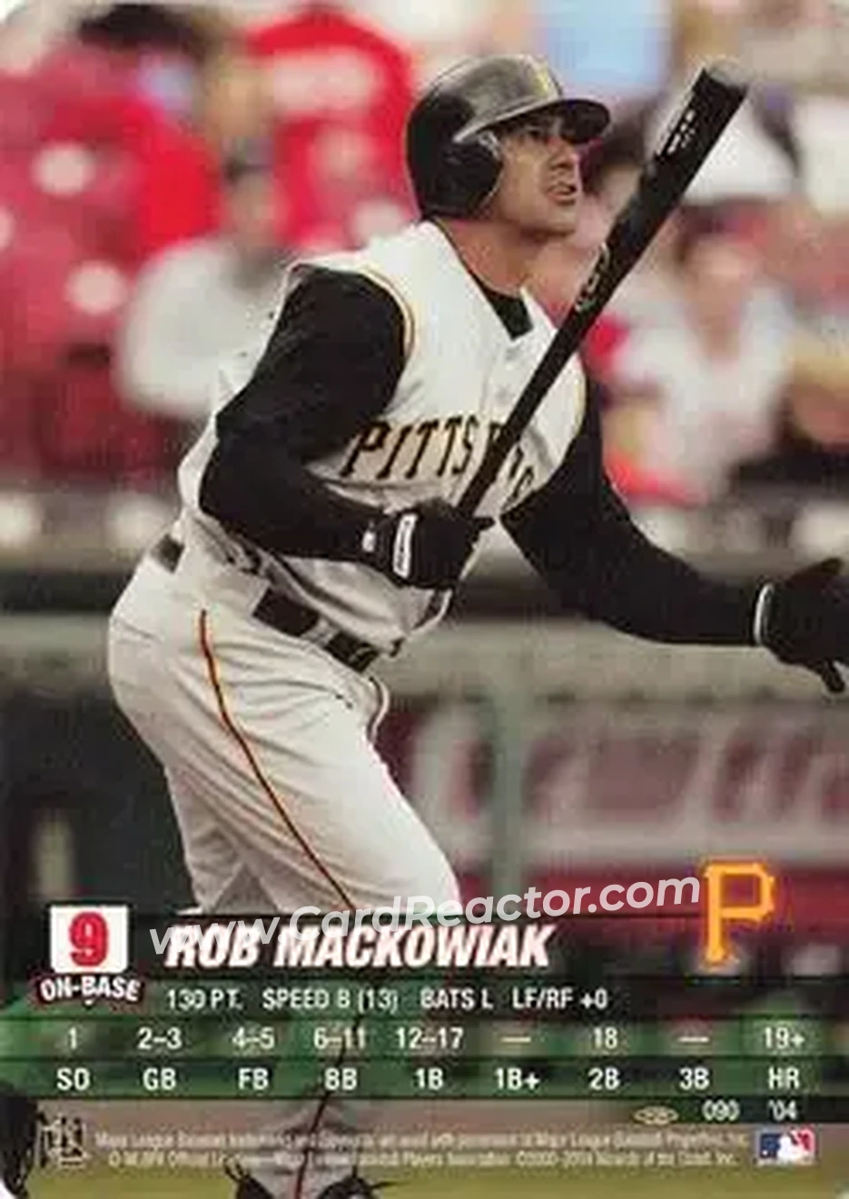 2004 MLB Showdown Pennant Run #090 - Rob Mackowiak - Pittsburgh Pirates - Front 2004 MLB Showdown Pennant Run #090 - Rob Mackowiak - Pittsburgh Pirates - Front