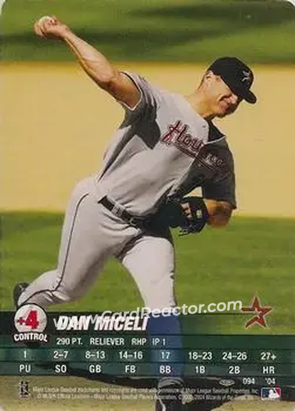 2004 MLB Showdown Pennant Run #094 - Dan Miceli - Houston Astros - Front 2004 MLB Showdown Pennant Run #094 - Dan Miceli - Houston Astros - Front