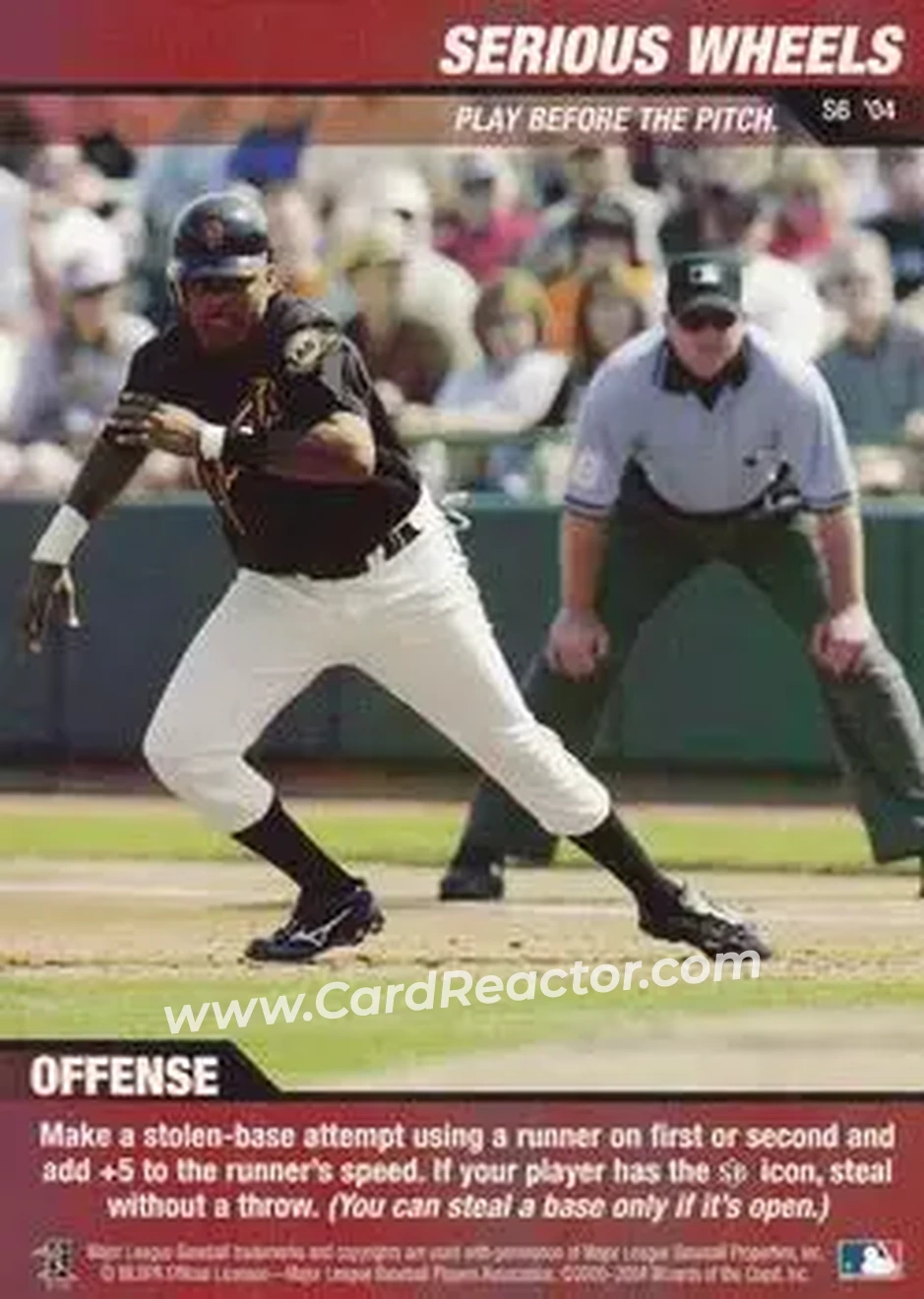2004 MLB Showdown Pennant Run - Strategy #S6 - Serious Wheels - San Francisco Giants - Front