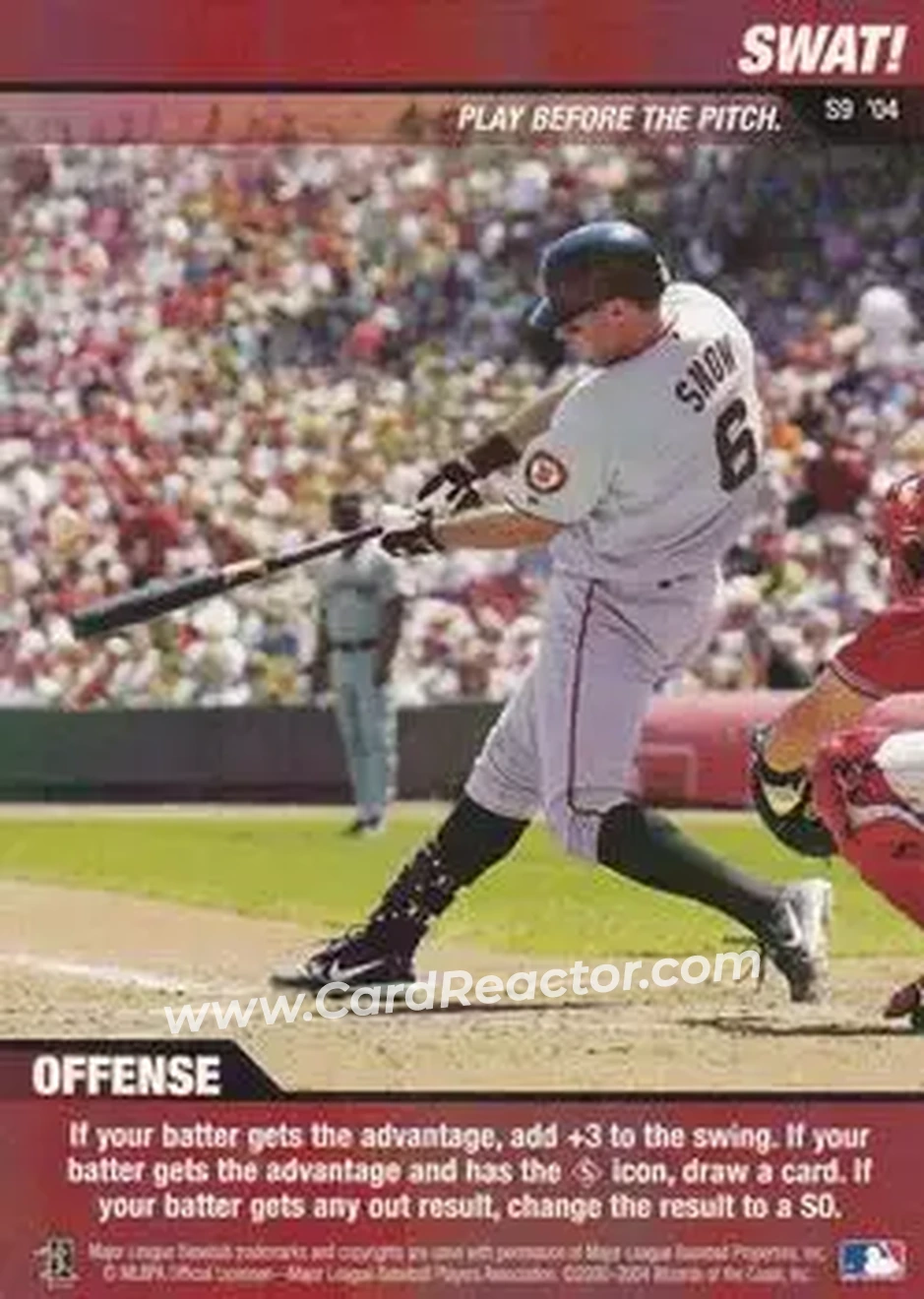 2004 MLB Showdown Pennant Run - Strategy #S9 - Swat! - San Francisco Giants - Front